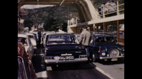 Rhine Car Ferry Stock Footage 252734819