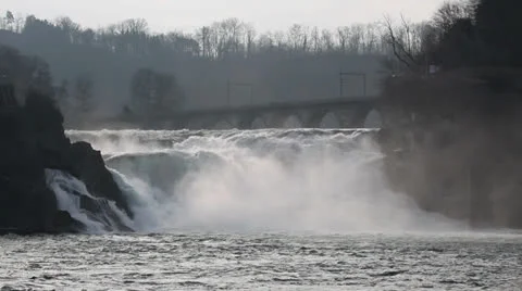 Rhine Falls Stock Footage 25150077
