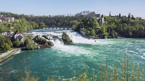 Rhine Falls 스톡 동영상 75150071