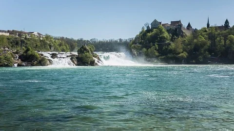Rhine Falls 스톡 동영상 75150145
