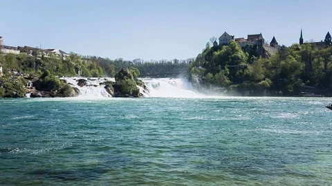 Rhine Falls 스톡 동영상 75150308
