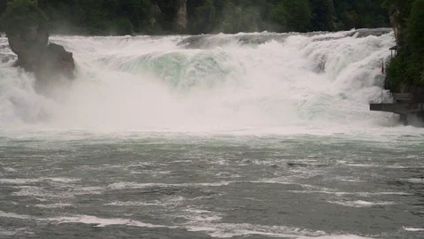 Rhine Falls Stock Footage 98575845