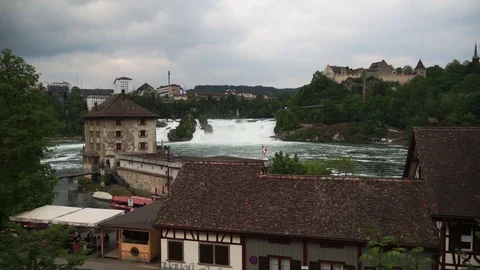 Rhine Falls Stock Footage 98575903