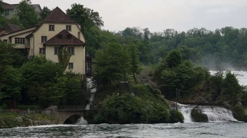 Rhine Falls Stock Footage 98575945