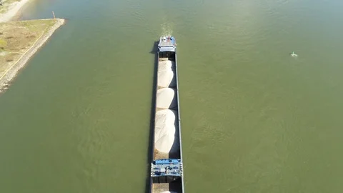 Rhine river in Cologne Stock Footage 107048803