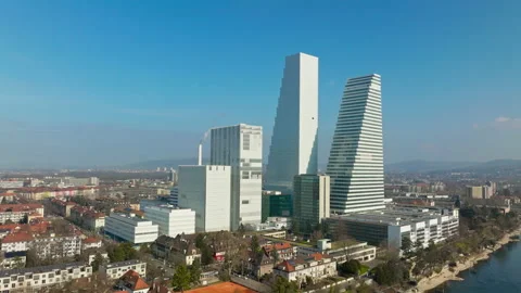 Rhine River by Drone Stock Footage 236348324