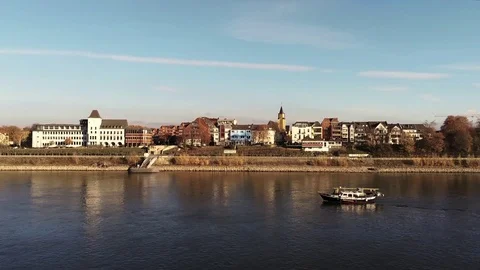 Rhine river scene Stock Footage 100560320