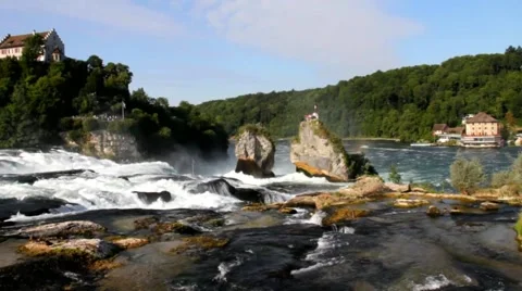 Rhine waterfall 10 Stock Footage 42235689