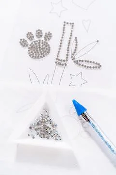 Rhinestone crafts Stock Photos