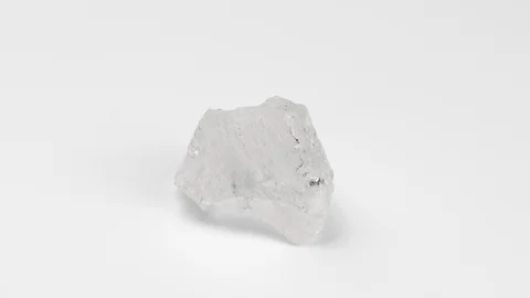 Rhinestone mineral on a white background. Видео 119339723
