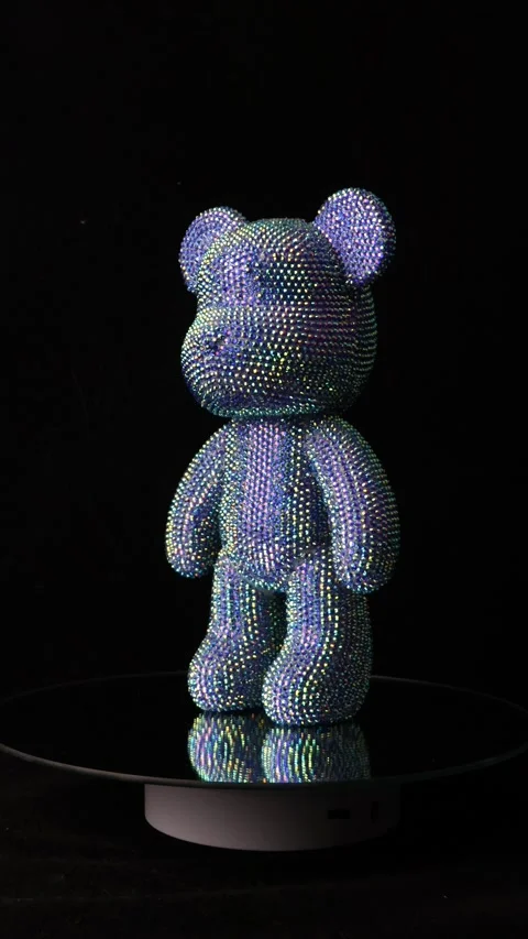 Rhinestones bear Stock Footage 230963551