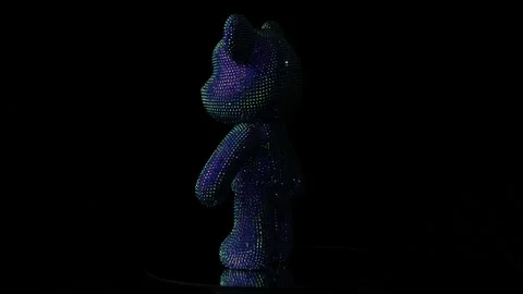 Rhinestones bear Stock Footage 230963566