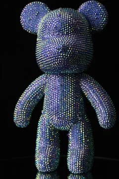 Rhinestones bear Stockfoto's