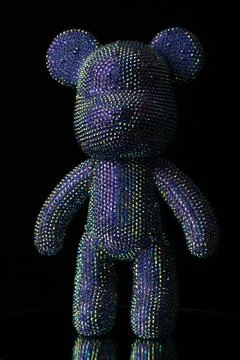 Rhinestones bear Stockfoto's