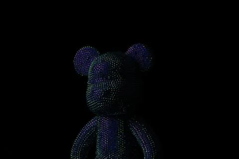 Rhinestones bear Stockfoto's