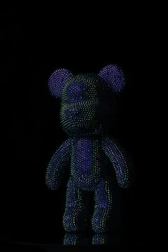 Rhinestones bear Stockfoto's