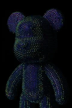 Rhinestones bear Stockfoto's