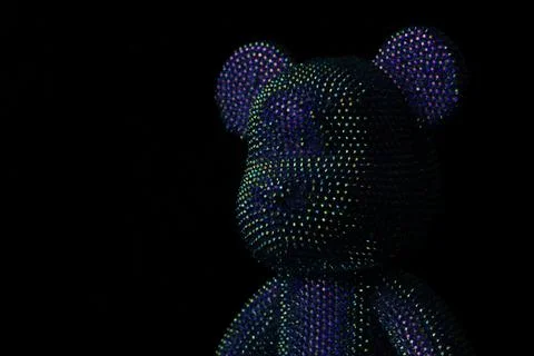 Rhinestones bear Stockfoto's