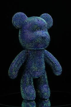 Rhinestones bear Stockfoto's
