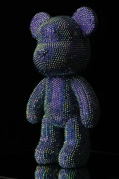 Rhinestones bear Stockfoto's