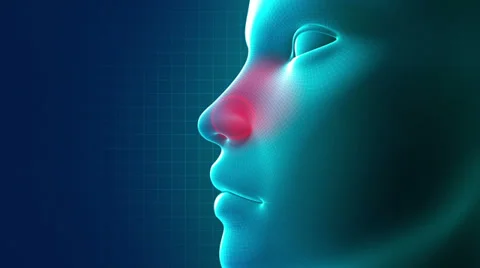 Rhinitis Medical Phantom Stock Footage 38474912
