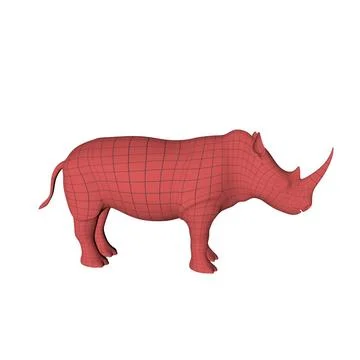 Rhino base mesh 3D Model