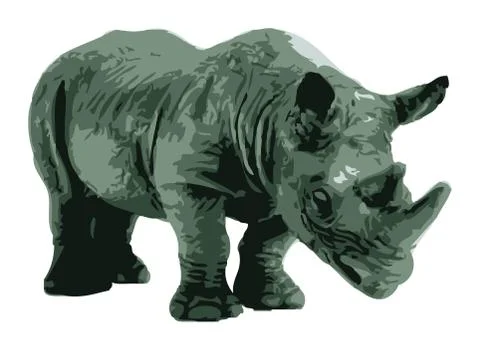 Rhino Stock Illustration