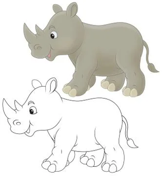 Rhino Stock Illustration