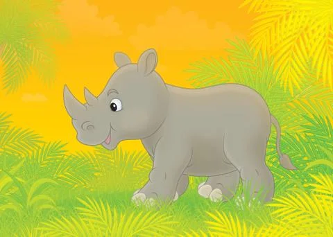 Rhino Stock Illustration