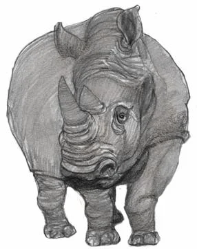 Rhino Stock Illustration