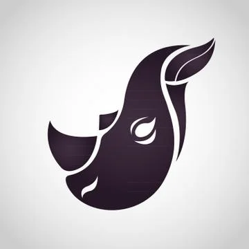 Rhino logo vector Stock Illustration
