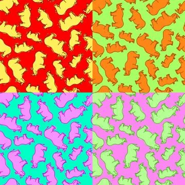 Rhino Pattern Stock Illustration