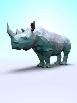 The Rhino Poster Stock Illustration