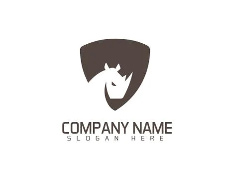 Rhino shield logo Stock Illustration