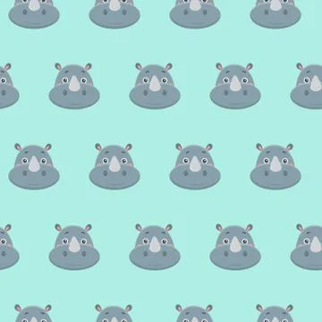Rhinoceros pattern. Stock Illustration