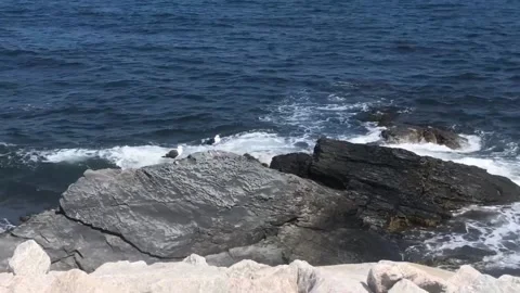 RHODE ISLAND COAST- 40 STEPS NEWPORT, RI Stock Footage 130729371