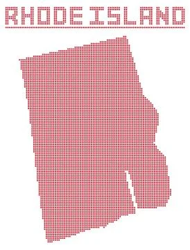 Rhode Island Dot Map Stock-Illustration