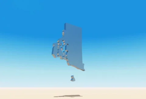 Rhode Island Flyby Video stock 103017