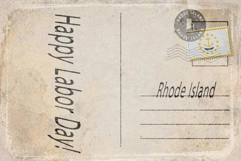 Rhode Island Labor Day Workers Parade Background Stockillustratie