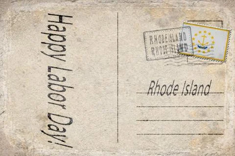 Rhode Island Labor Day Workers Parade Background Illustrazione stock