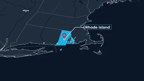 Rhode Island Map Animation Locator Zoom 4K Motion Graphic Stock Footage 342624292