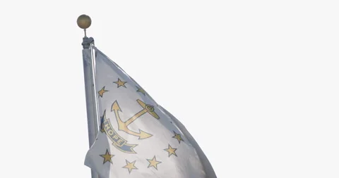 Rhode Island State Flag Stock Footage 284493459