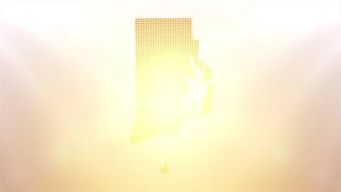 Rhode Island State Map Opener Stock Footage 247908173