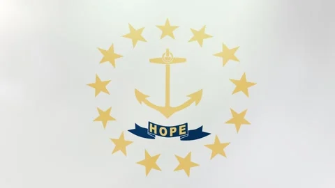 Rhode Island Waving flag Stock Footage 303031915