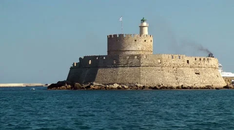 Rhodes fortress Stock Footage 8827992