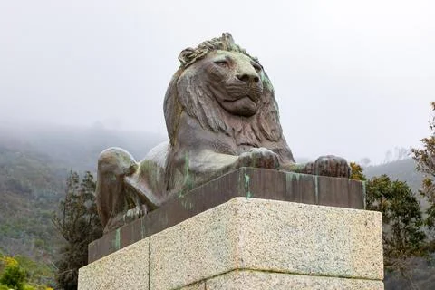 Rhodes Memorial on the slopes of Devils Peak Table Mountain Stock Photos