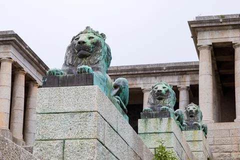 Rhodes Memorial on the slopes of Devils Peak Table Mountain Stock Photos