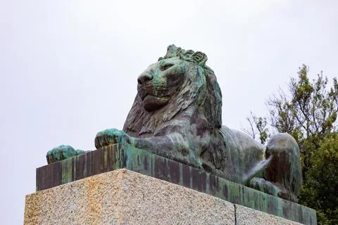Rhodes Memorial on the slopes of Devils Peak Table Mountain Stock Photos