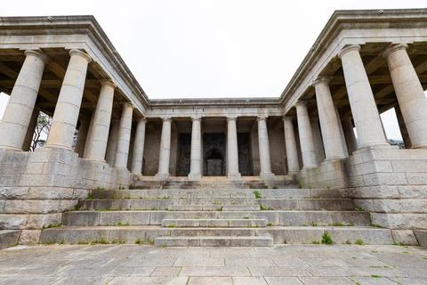 Rhodes Memorial on the slopes of Devils Peak Table Mountain Stock Photos