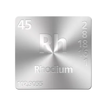 Rhodium. Stock Illustration